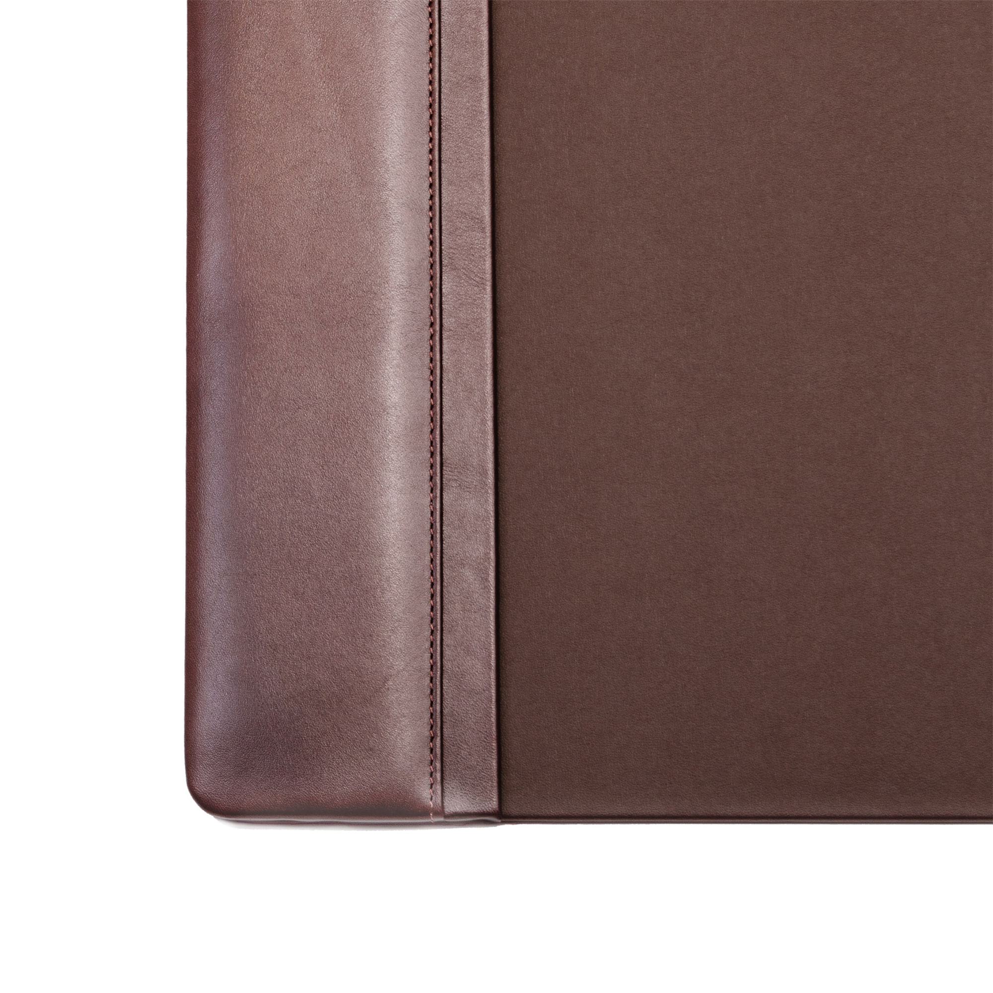 Chocolate Brown Leather Desk Pad, 22 x 14