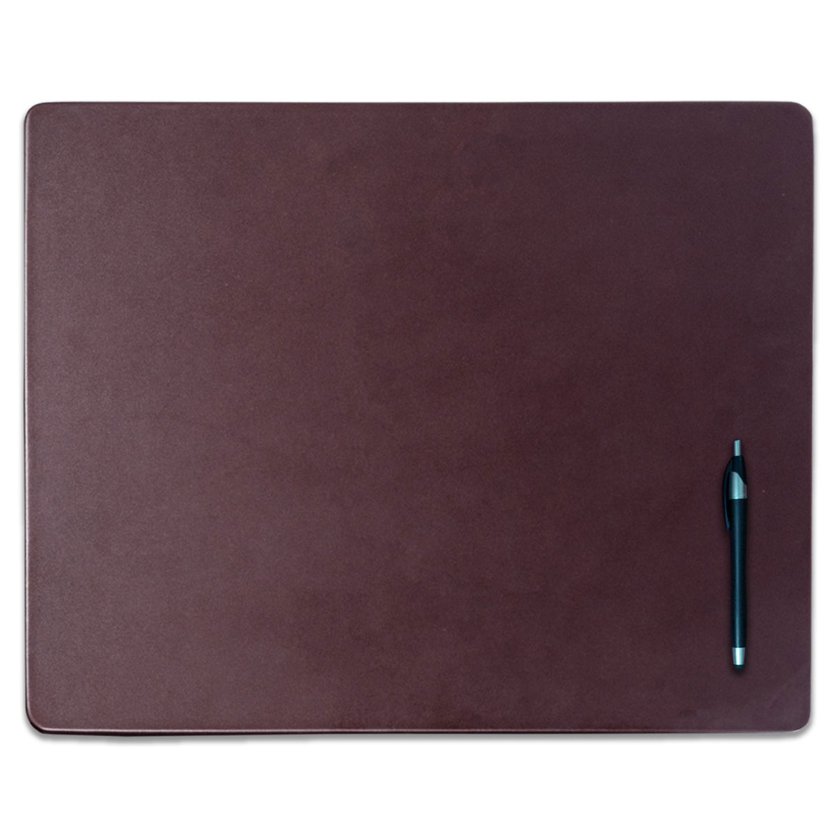 Chocolate Brown Leather Conference Table Pad, 20 x 16