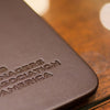 Chocolate Brown Leather Conference Table Pad, 20 x 16