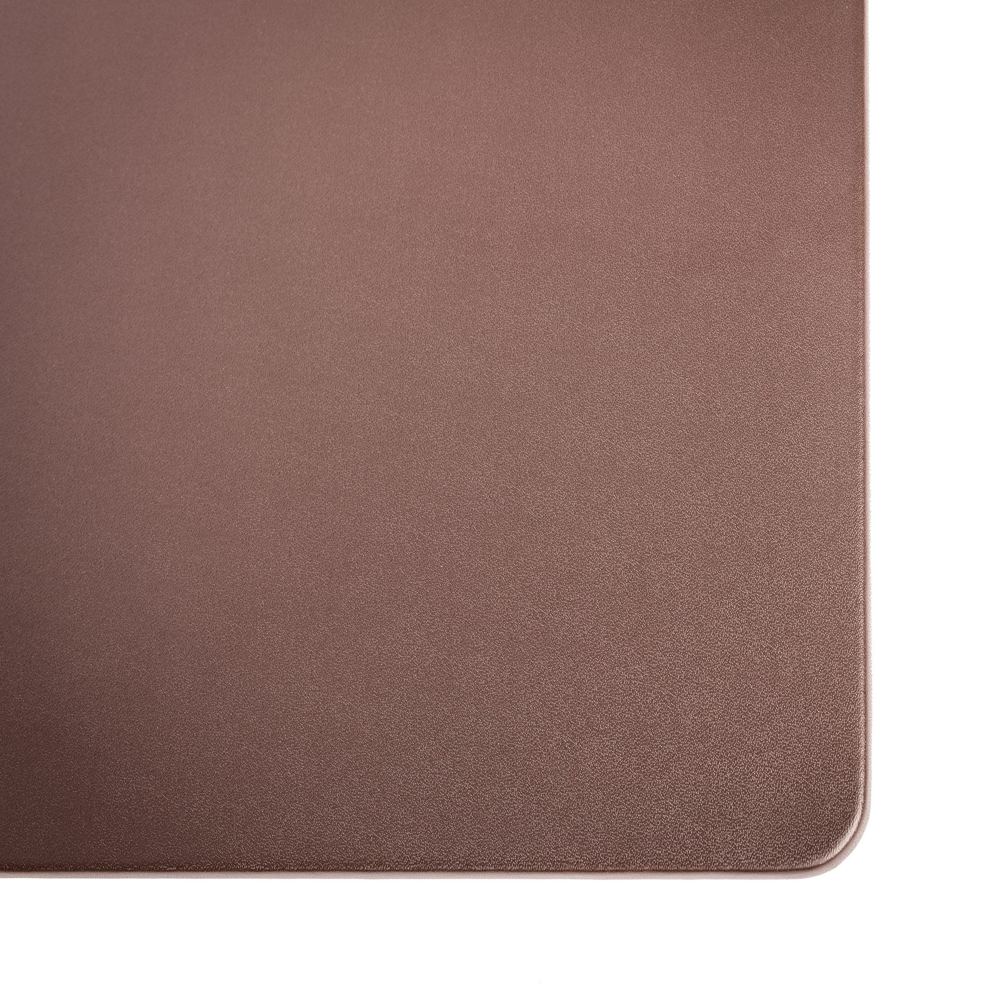 Chocolate Brown Leatherette Desk Pad w/out Rails, 38 x 24