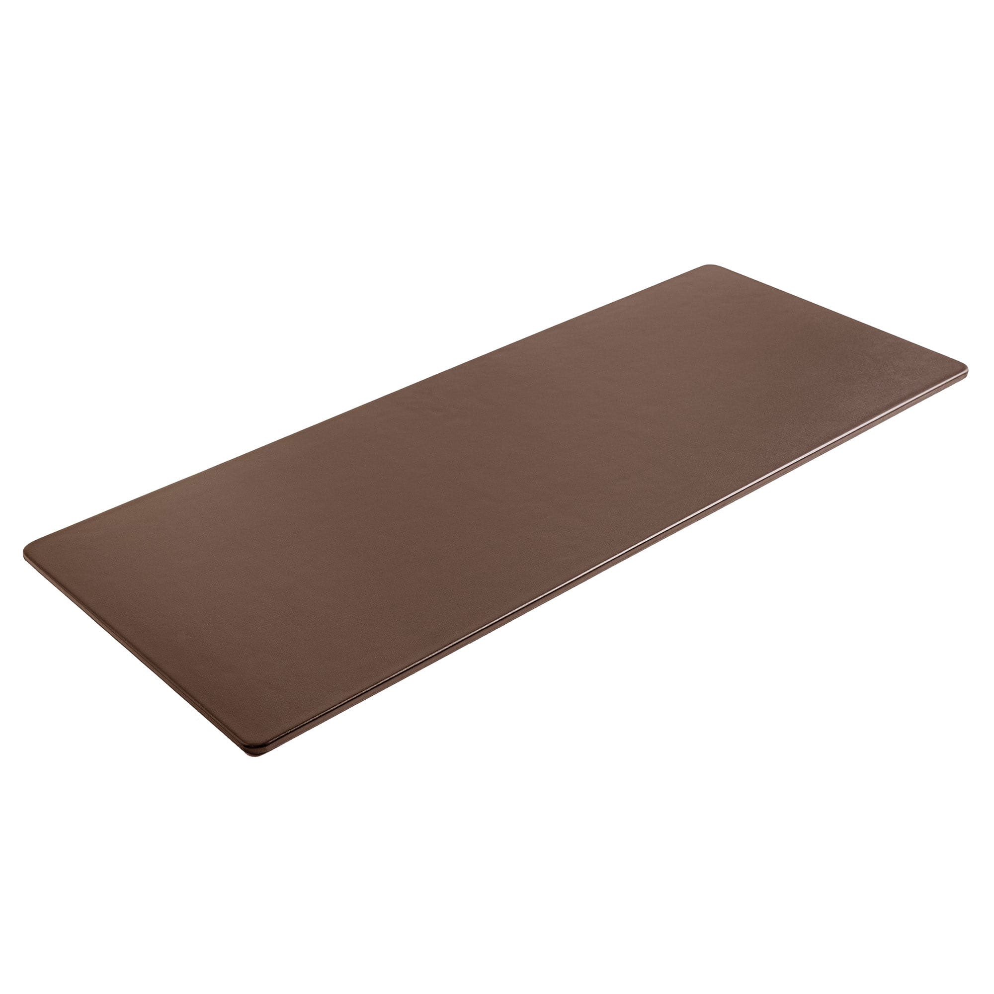Chocolate Brown Leather Keyboard/Mouse Desk Pad, 30 x 12.5