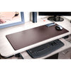 Chocolate Brown Leather Keyboard/Mouse Desk Pad, 30 x 12.5
