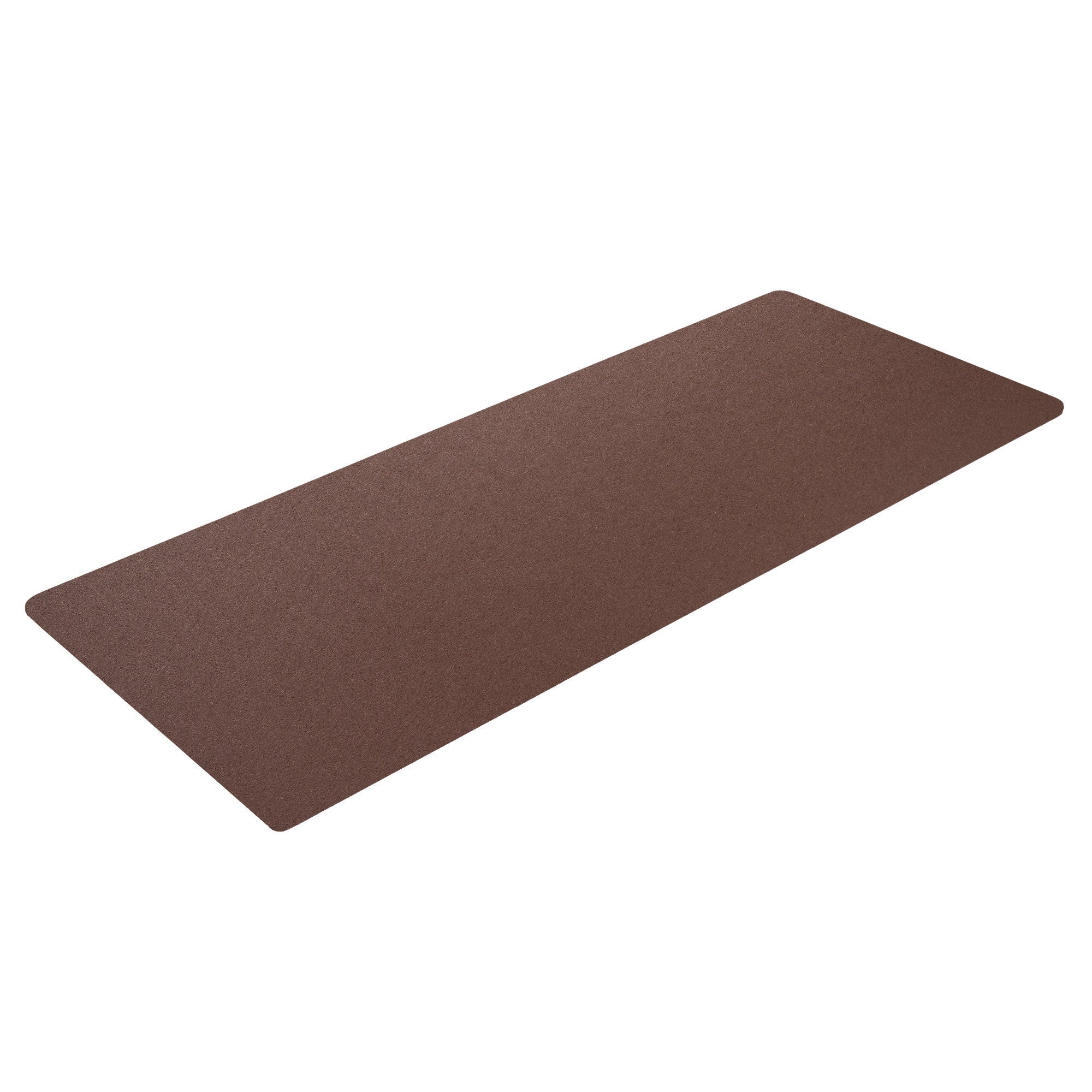 Chocolate Brown Leatherette Keyboard/Mouse Desk Pad, 30 x 12.5