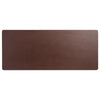 Chocolate Brown Leather 34 x 14 Keyboard/Mouse Desk Mat With Rubberized Enhanced Non-Slip Backing