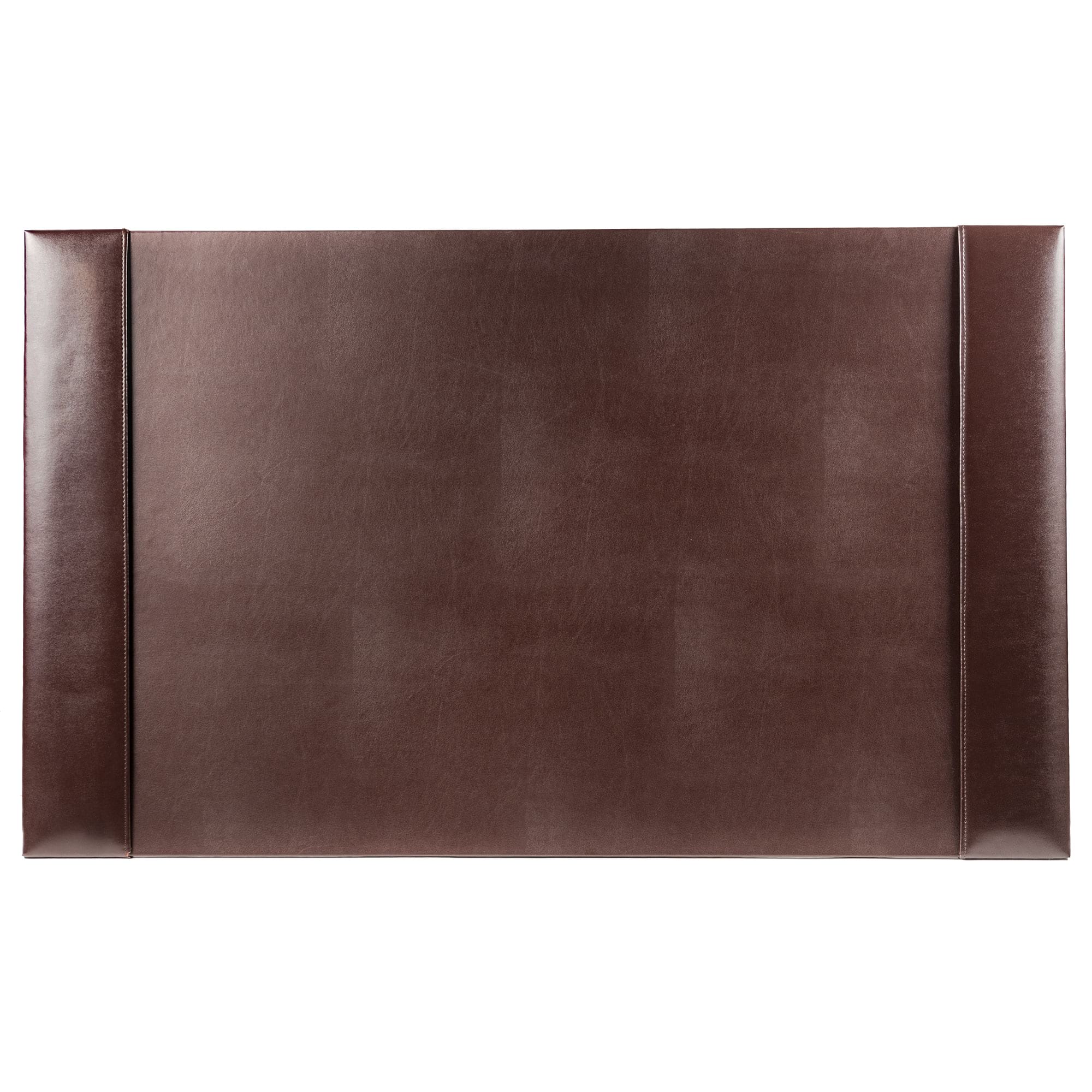 Dark Brown Bonded Leather Desk Pad, 30 x 18