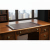 Dark Brown Bonded Leather Desk Pad, 30 x 18
