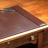 Dark Brown Bonded Leather Desk Pad, 30 x 18