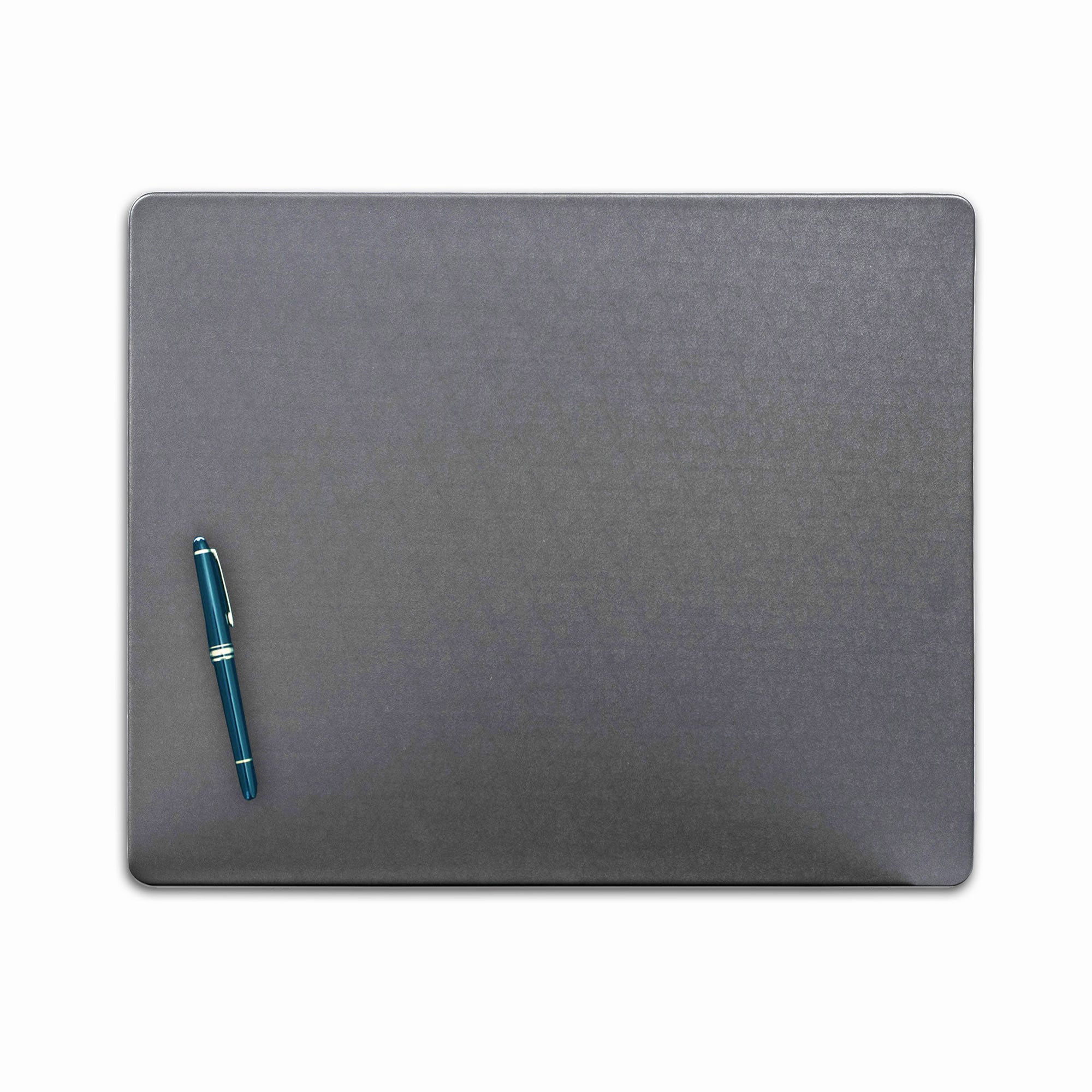 Gray Leatherette Conference Table Pad, 17 x 14