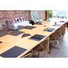 Gray Leatherette Conference Table Pad, 17 x 14