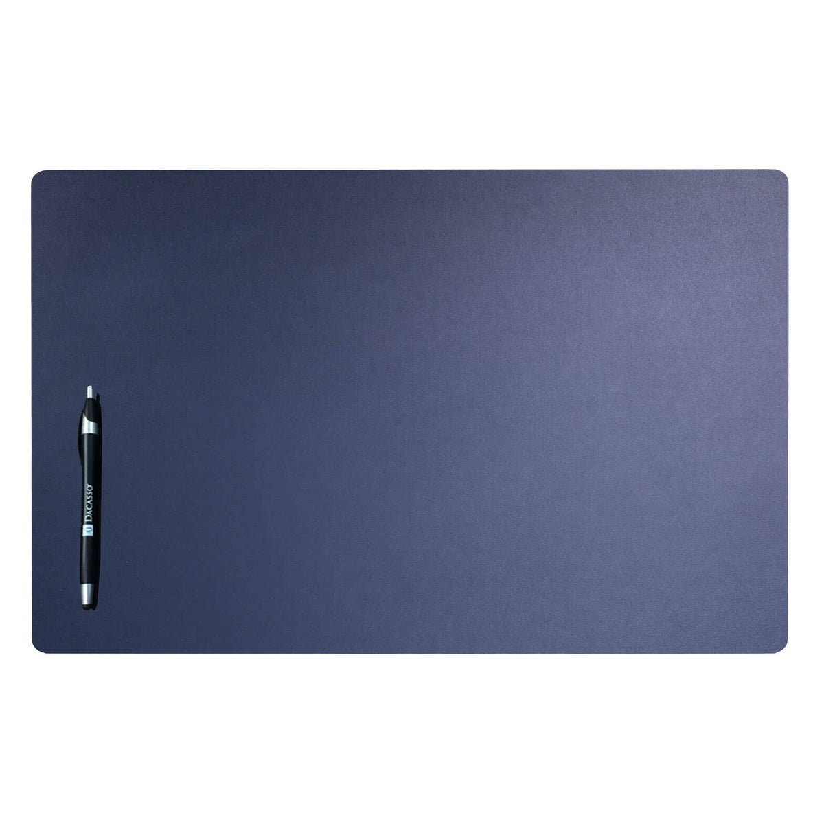 Navy Blue Leatherette Conference Table Pad, 22 x 14