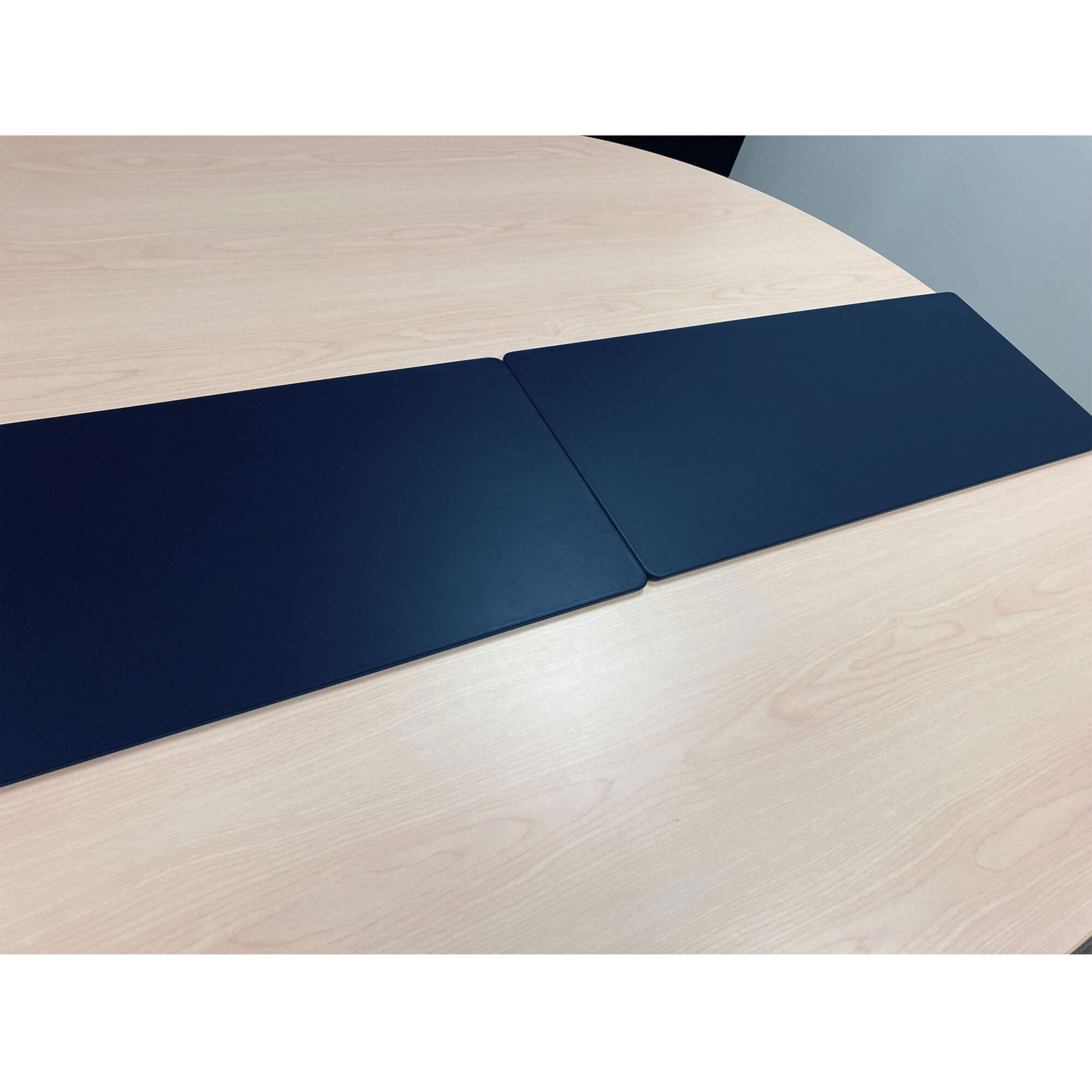 Navy Blue Leatherette Conference Table Single Runner 30 x 12.5