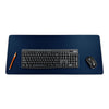 Navy Blue Leather 30 x 12.5 Keyboard/Mouse Desk Mat