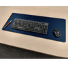 Navy Blue Leather 30 x 12.5 Keyboard/Mouse Desk Mat