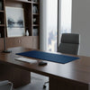 Navy Blue Leather 30 x 12.5 Keyboard/Mouse Desk Mat