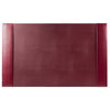 Burgundy Bonded Leather Desk Pad, 30 x 18