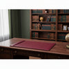 Burgundy Bonded Leather Desk Pad, 30 x 18