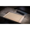 White Latte Bonded Leather Desk Pad, 30 x 18