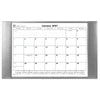 Gray Bonded Leather Desk Pad W/ Calendar Insert, 30 x 18