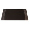Castlerock Gray Italian Patent Leather 34 x 20 Desk Pad