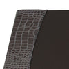 Castlerock Gray Italian Patent Leather 34 x 20 Desk Pad