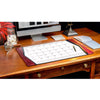 Burgundy Leather Desk Pad w/ Calendar Insert, 25.5 x 17.25