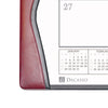 Burgundy Leather Desk Pad w/ Calendar Insert, 25.5 x 17.25