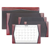 Burgundy Leather Desk Pad w/ Calendar Insert, 25.5 x 17.25