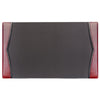 Burgundy Leather Desk Pad w/ 2026 Calendar Insert, 34 x 20