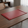 Red Bonded Leather Desk Pad, 30 x 18