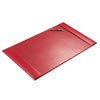 Red Bonded Leather Desk Pad w/ 2025 Calendar Insert, 30 x 18