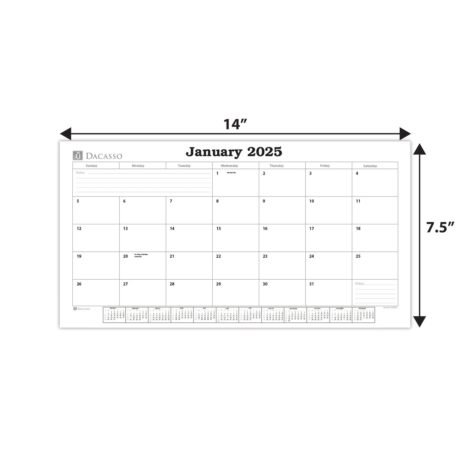 Wall Calendar 2025 Insert 