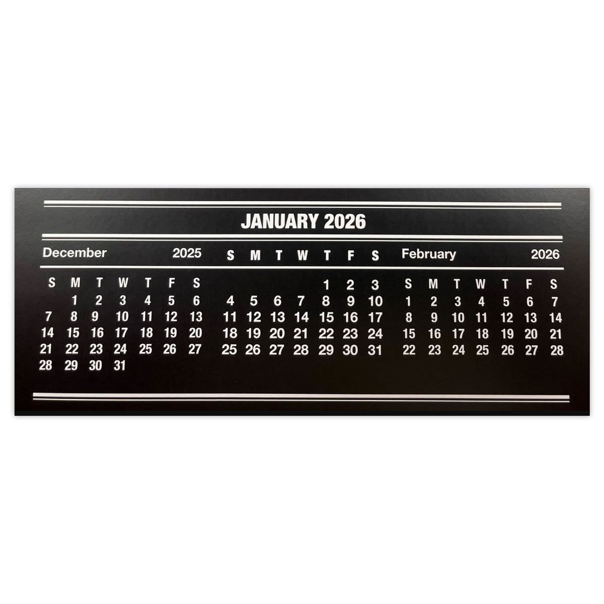 Smith McDonald Calendar Cards, 3 x 7