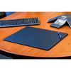 12 Seat Navy Blue Leatherette Conference Room Set w/ Square Coasters