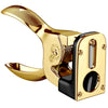 El Casco 23 Kt Gold Plated and Black Cigar Cutter