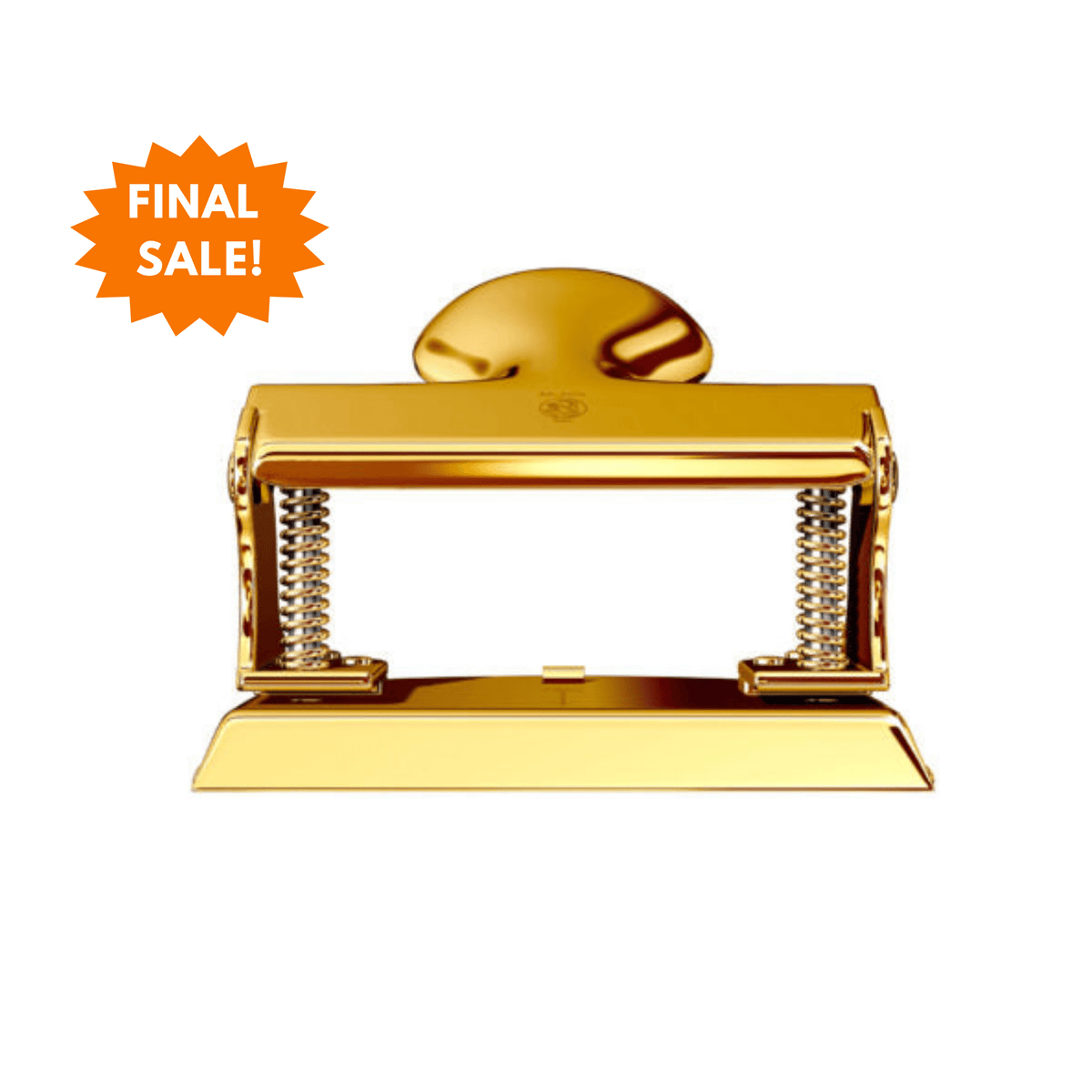 El Casco 23 Kt Gold Plated Two Hole Punch