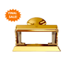 El Casco 23 Kt Gold Plated Two Hole Punch