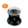 El Casco Chrome And Black Magnetic Paper Clip Pot