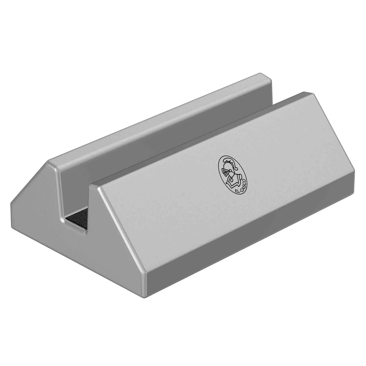 El Casco Gray Business Card Holder With Chrome Logo