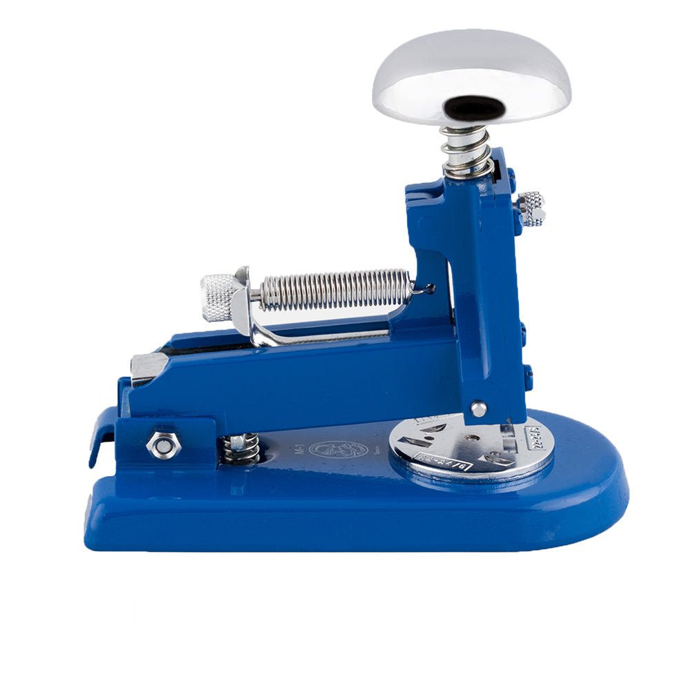 El Casco Blue and Chrome Plated Desk Stapler