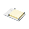 El Casco White and Chrome Plated Post It Note Holder