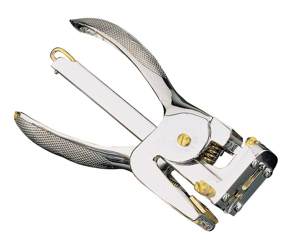 El Casco 23 Kt Gold and Chrome Plated Plier Stapler