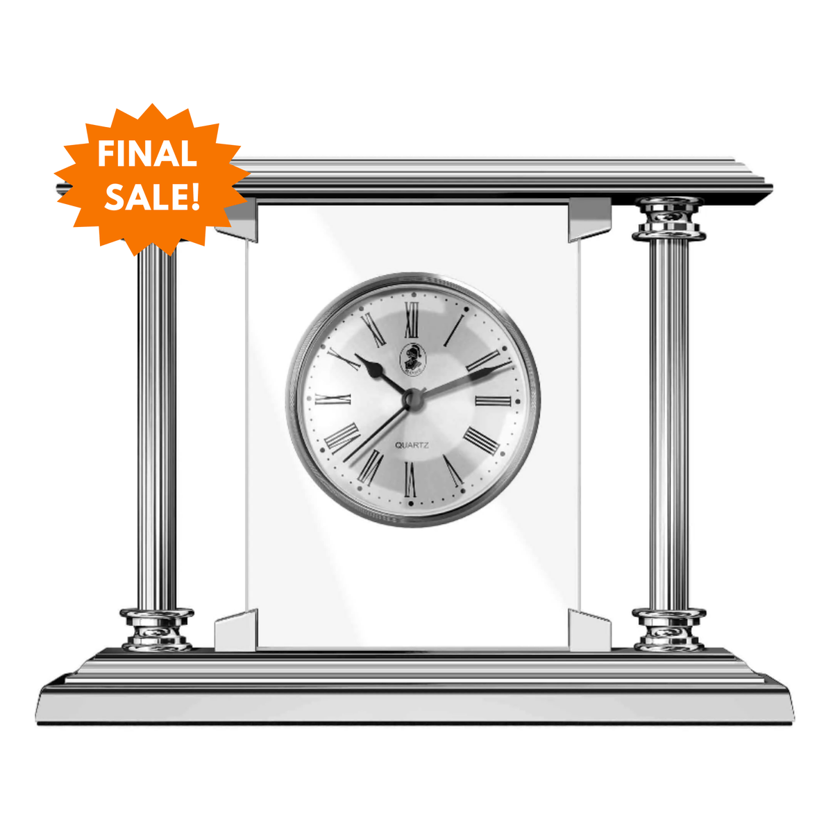 El Casco Chrome Plated Desk Clock