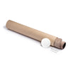 Dark Brown Bonded Leather No Core Rollable Desk Mat, 36 x 17