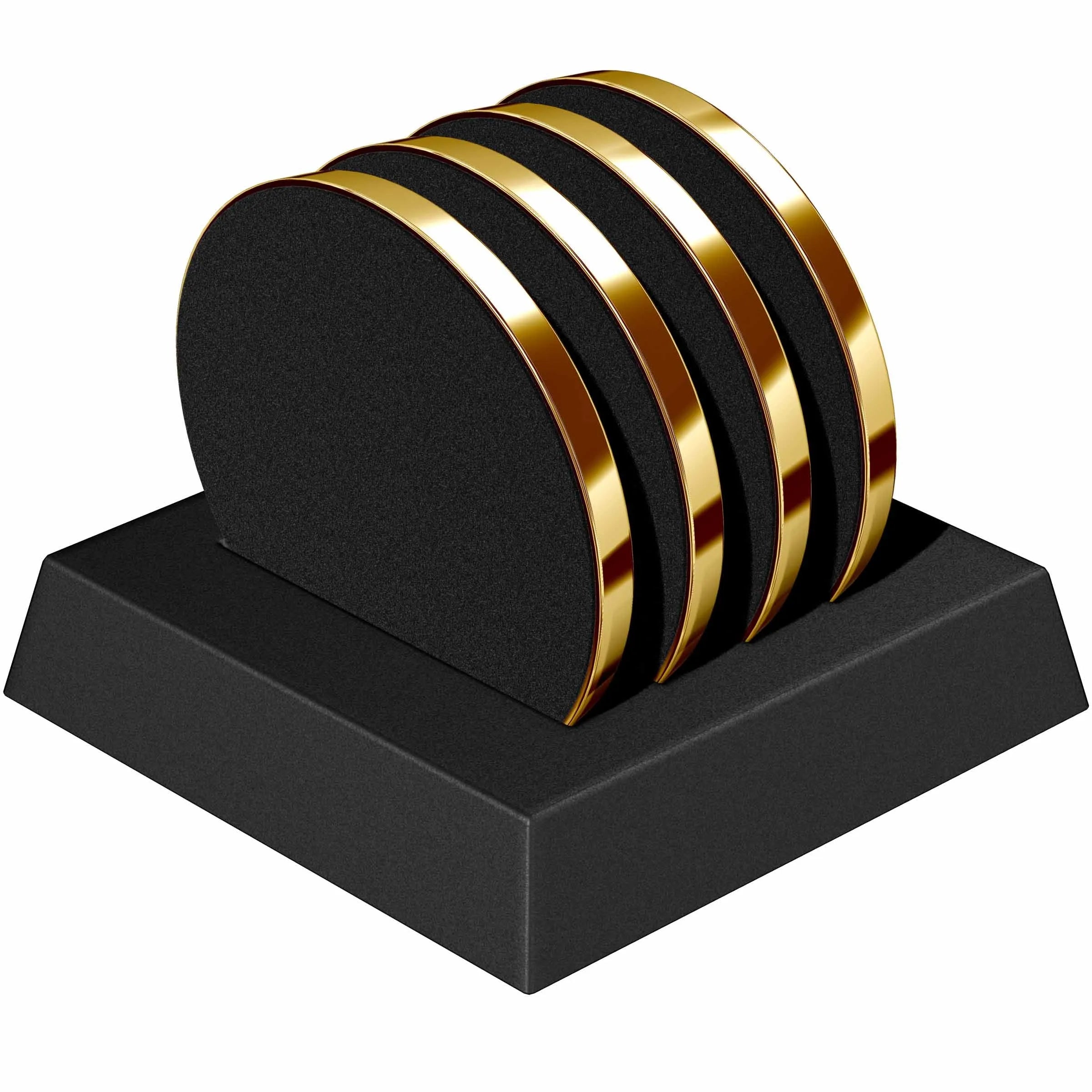 El Casco 23 Kt Gold Plated Coaster Set