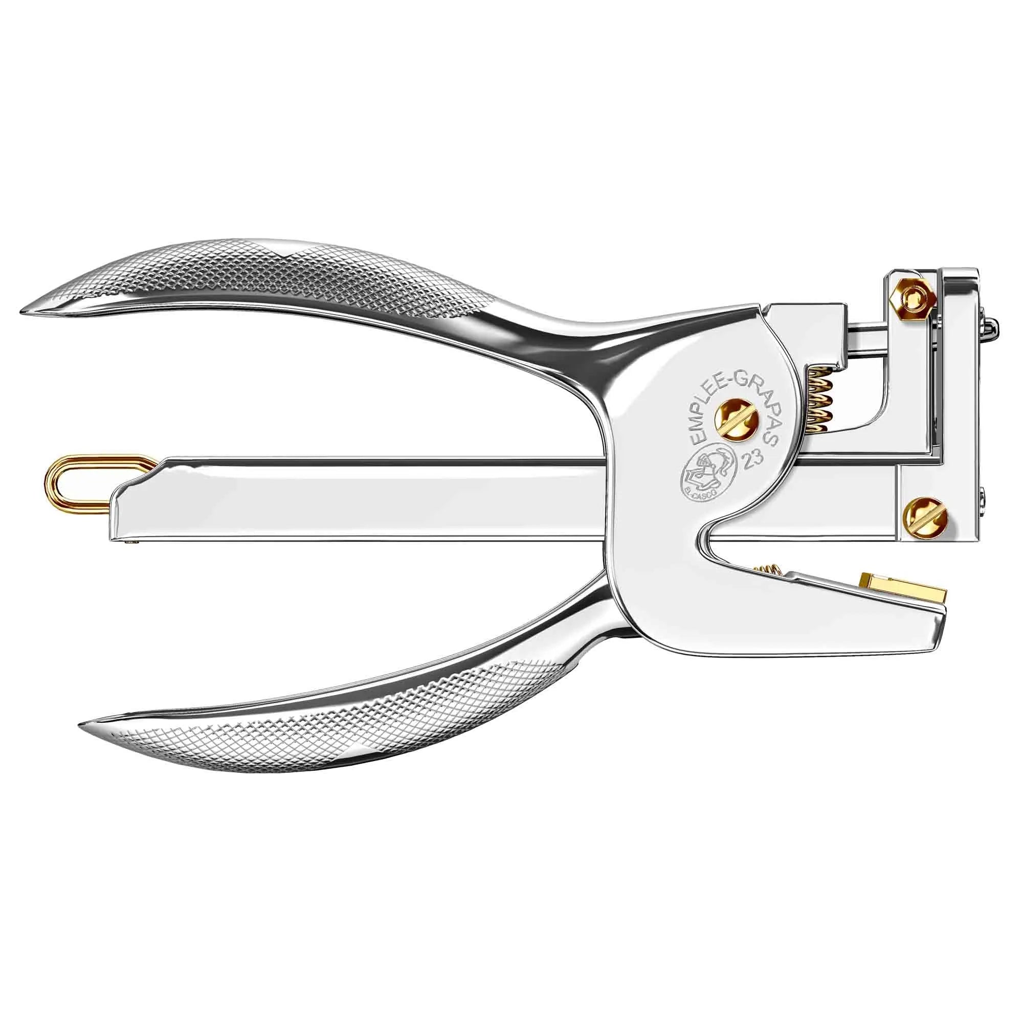El Casco 23 Kt Gold and Chrome Plated Plier Stapler